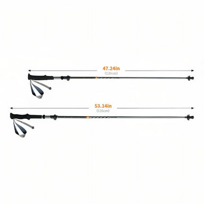 Bâton de Randonnée Pliable Carbone - Rondor
