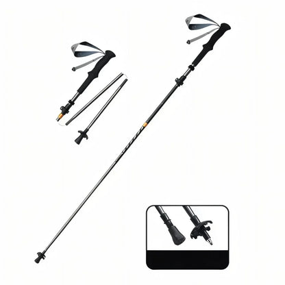 Bâton de Randonnée Pliable Carbone - Rondor