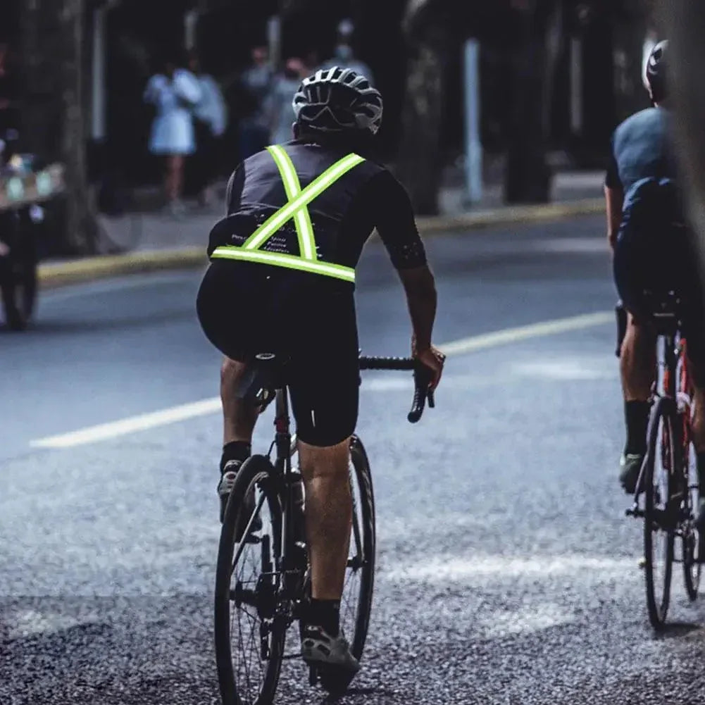 BEAMRUN – Gilet de sécurité réfléchissant pour la course à pied et le cyclisme avec grande poche pour téléphone portable et portefeuille - Rondor