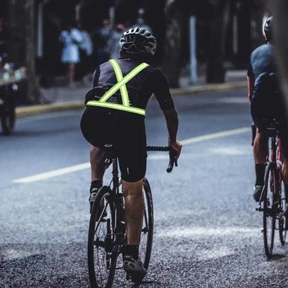 BEAMRUN – Gilet de sécurité réfléchissant pour la course à pied et le cyclisme avec grande poche pour téléphone portable et portefeuille - Rondor