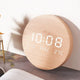 BoisTempo – Horloge de Bureau en Bois avec Alarme et Affichage LED