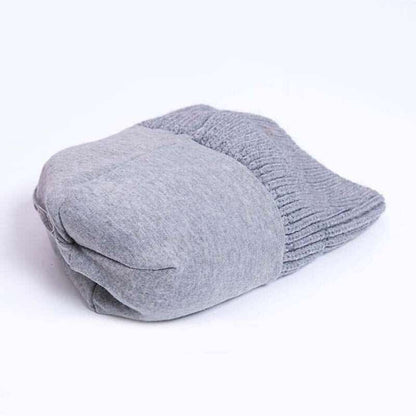 Bonnet tricoté à double pompon avec noeud - Rondor
