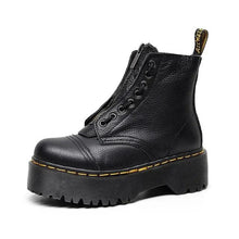 Bottes à plateforme en cuir véritable - Rondor