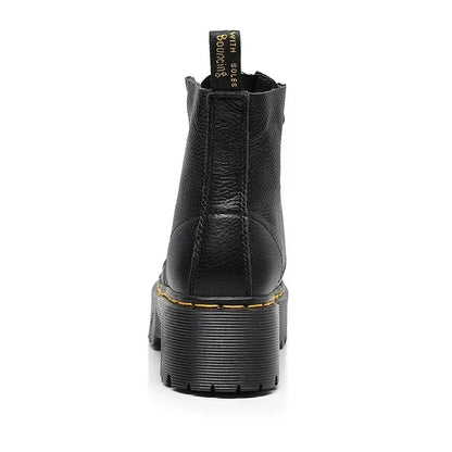 Bottes à plateforme en cuir véritable - Rondor