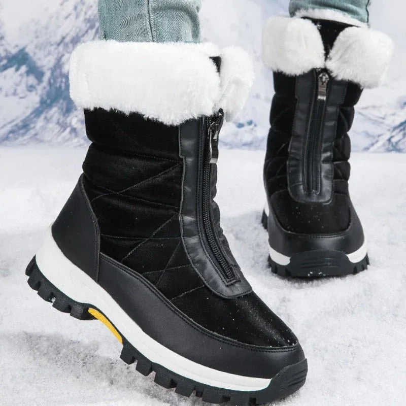 Bottes de Neige Chaudes et Antidérapantes pour Femme – Confort & Sécurité Hiver - Rondor