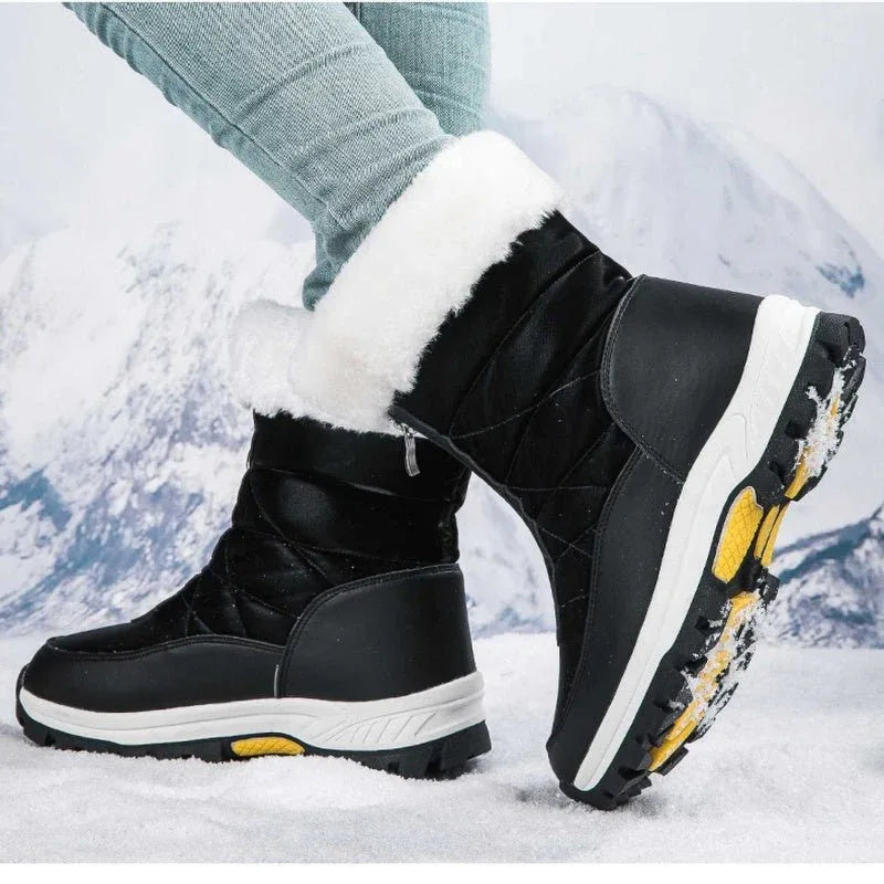 Bottes de Neige Chaudes et Antidérapantes pour Femme – Confort & Sécurité Hiver - Rondor