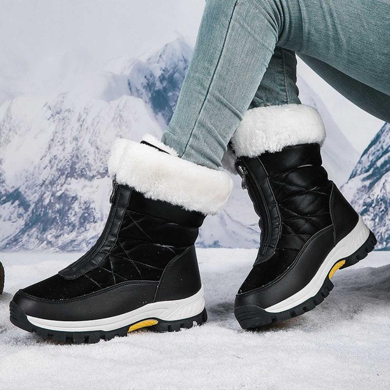 Bottes de Neige Chaudes et Antidérapantes pour Femme – Confort & Sécurité Hiver - Rondor