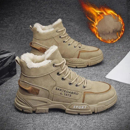 Bottes de neige en peluche pour hommes - Rondor