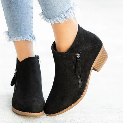 Bottines de marche confortables pour femme avec support orthopédique et talon bas - Rondor