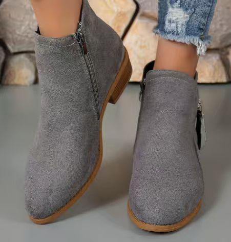 Bottines de marche confortables pour femme avec support orthopédique et talon bas - Rondor