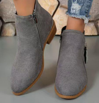 Bottines de marche confortables pour femme avec support orthopédique et talon bas - Rondor