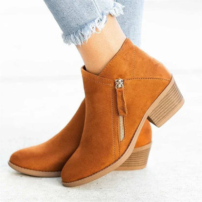 Bottines de marche confortables pour femme avec support orthopédique et talon bas - Rondor