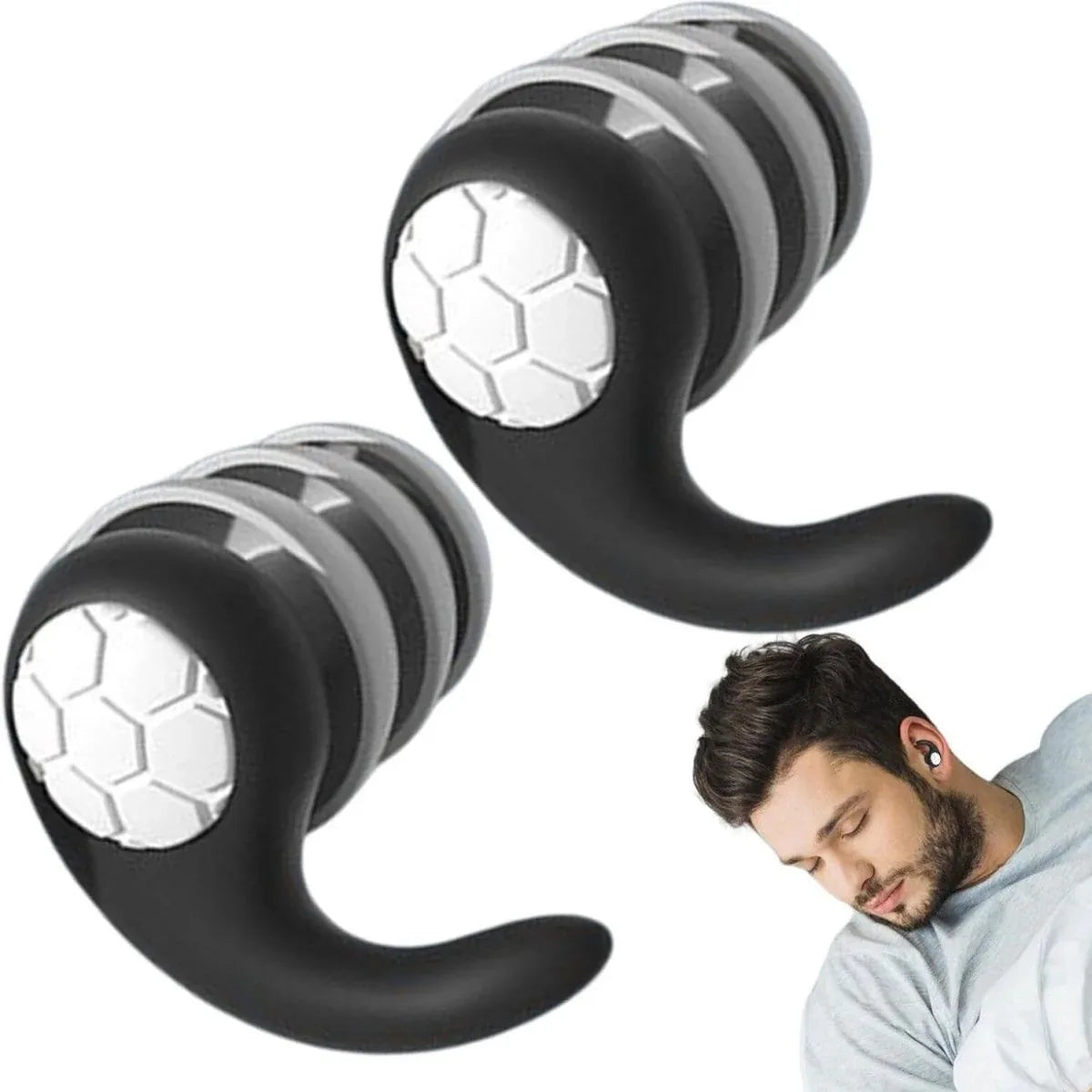 Bouchons anti - ronflement en silicone doux – confort nasal et sommeil réparé - Rondor
