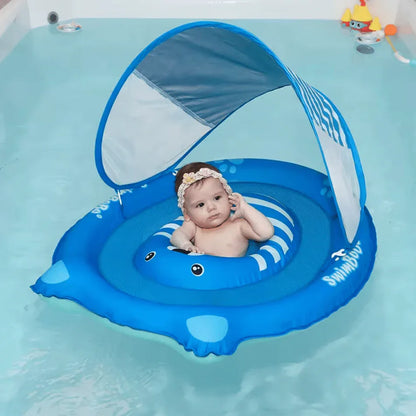 BOUÉE BÉBÉ INCREVABLE À OMBRELLE ANTI UV - Rondor