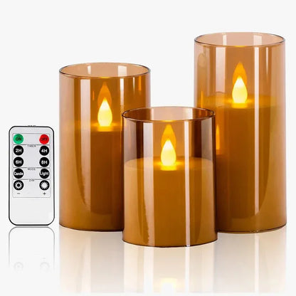 Bougies LED Étoile avec Télécommande – Décoration Lumineuse pour Fêtes - Rondor