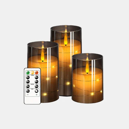 Bougies LED Étoile avec Télécommande – Décoration Lumineuse pour Fêtes - Rondor