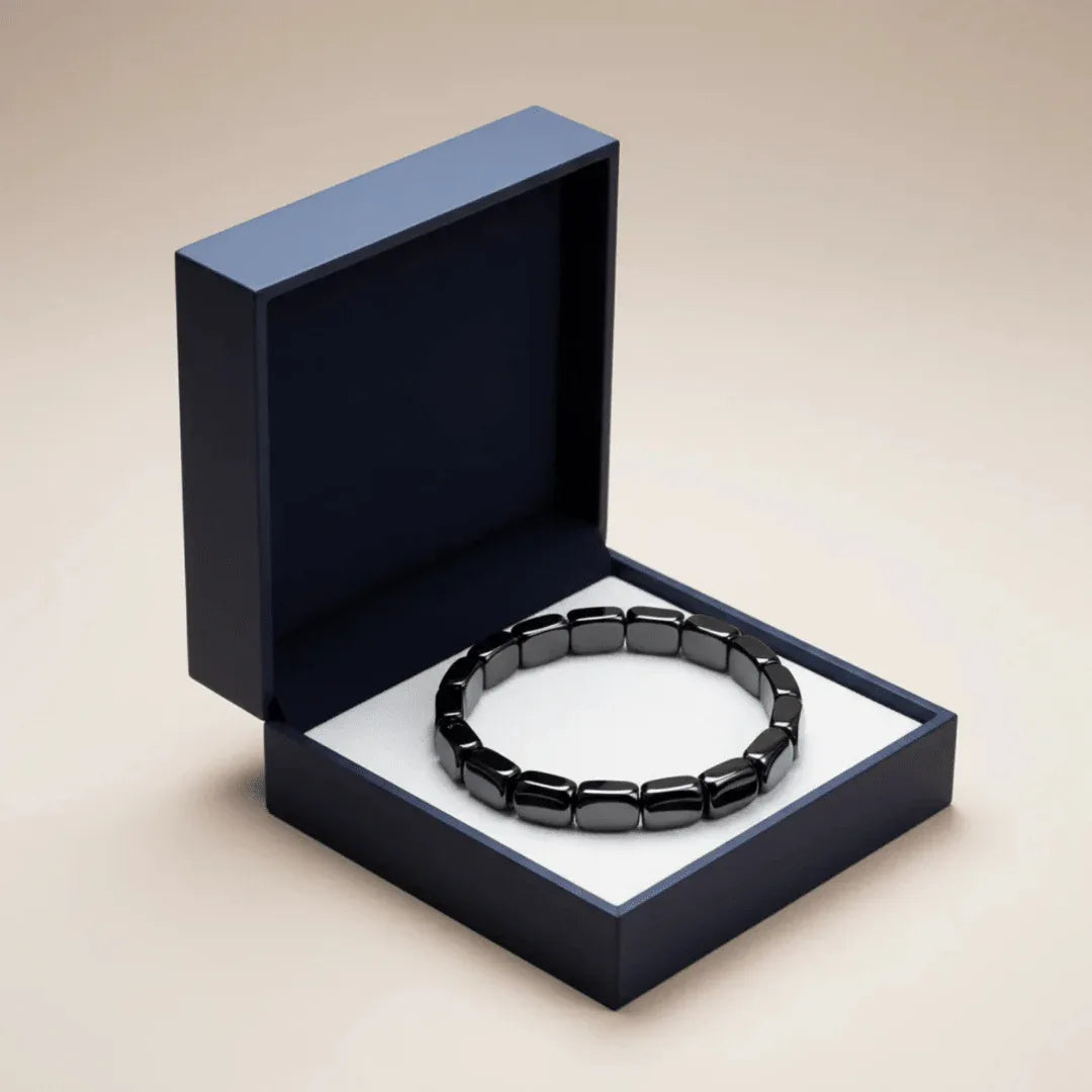 Bracelet Hématite pour Homme – Élégance, Force & Énergie Stylée - Rondor