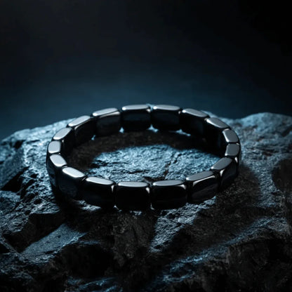 Bracelet Hématite pour Homme – Élégance, Force & Énergie Stylée - Rondor