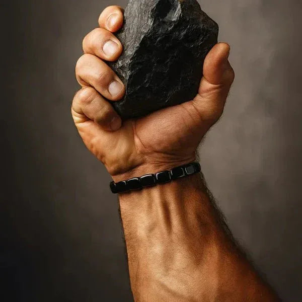 Bracelet Hématite pour Homme – Élégance, Force & Énergie Stylée - Rondor