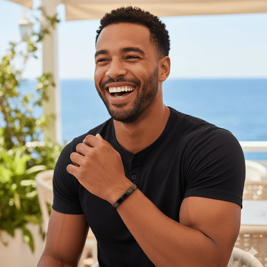 Bracelet Hématite pour Homme – Élégance, Force & Énergie Stylée - Rondor