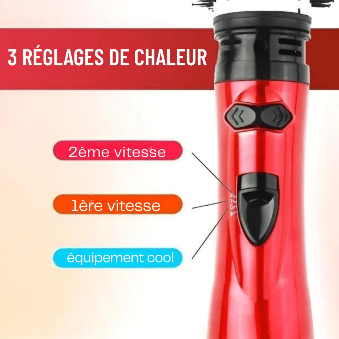 Brosse À Cheveux Ionique Rotative Automatique – Coiffage Facile et Volume Parfait en Quelques Minutes - Rondor