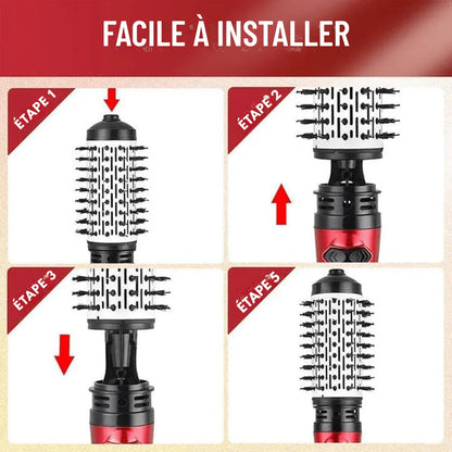 Brosse À Cheveux Ionique Rotative Automatique – Coiffage Facile et Volume Parfait en Quelques Minutes - Rondor