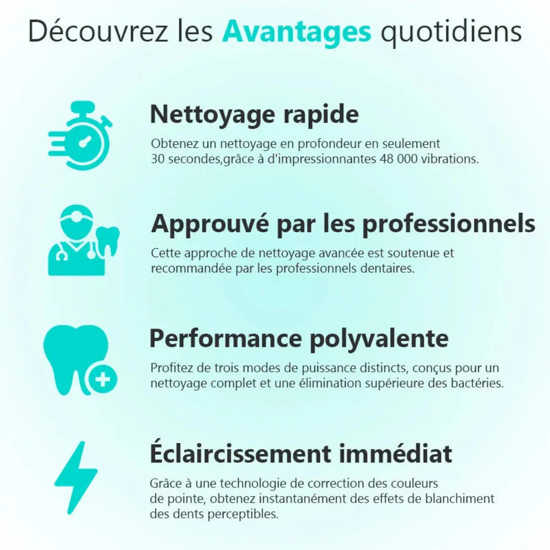 Brosse à dents automatique en U 360° - RONDOR - Rondor
