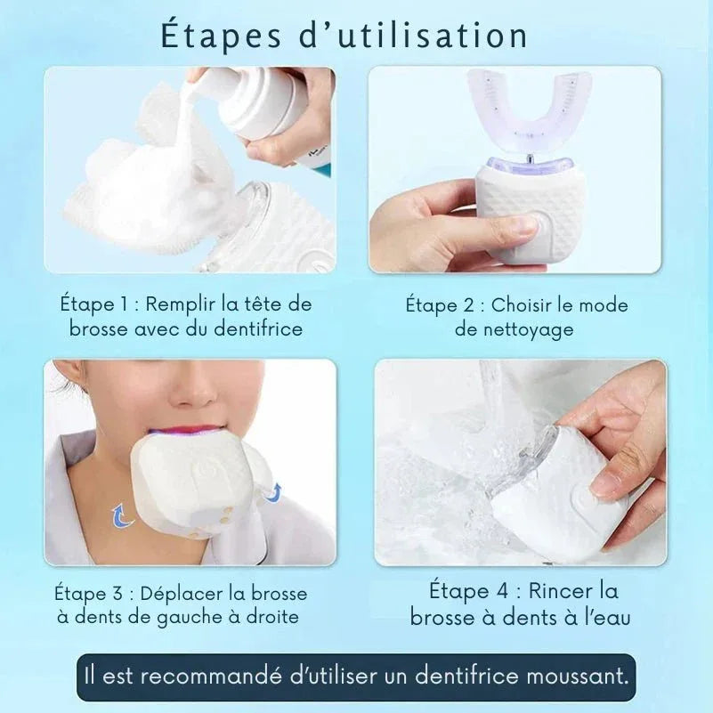 Brosse à Dents Électrique Intelligente en Silicone - Rondor
