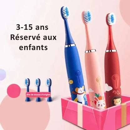 Brosse à dents électrique pour enfant avec motif animalier - Rondor