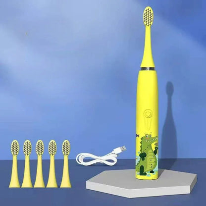 Brosse à dents électrique pour enfant avec motif animalier - Rondor
