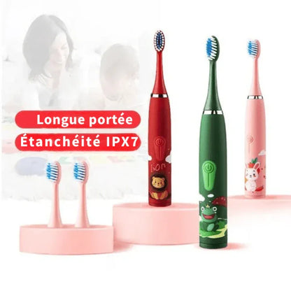 Brosse à dents électrique pour enfant avec motif animalier - Rondor