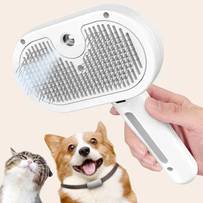 Brosse à vapeur 4en1 pour animaux Brosse à vapeur pour chien - FurFresh™ - Rondor