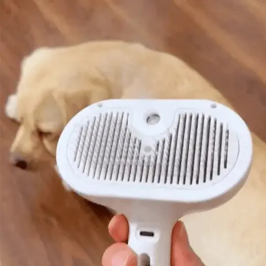 Brosse à vapeur 4en1 pour animaux Brosse à vapeur pour chien - FurFresh™ - Rondor
