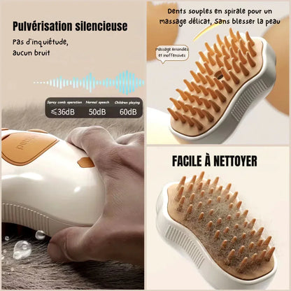 Brosse de Massage Spray pour Chiens & Chats - Rondor