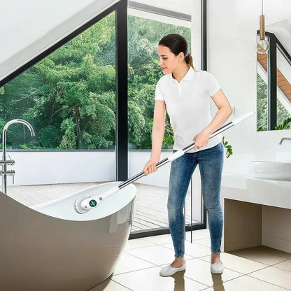 Brosse de nettoyage électrique sans fil avec lumière LED avec 8 têtes de brosse remplaçables - Rondor