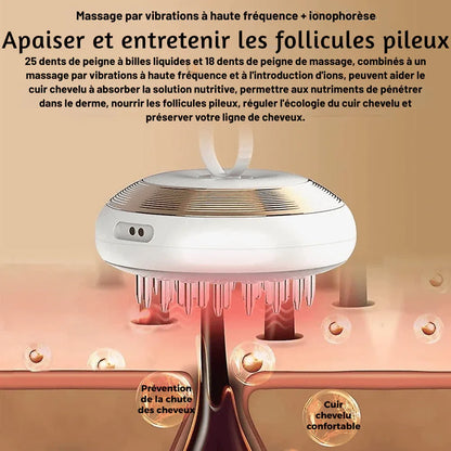 Brosse EMS Cuir Chevelu – Croissance & Stimulation LED - Rondor