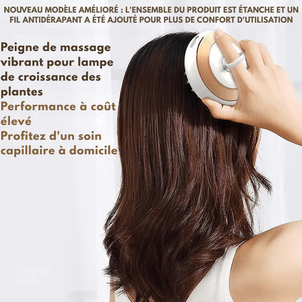 Brosse EMS Cuir Chevelu – Croissance & Stimulation LED - Rondor