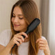 Brosse Lissante Chauffante 2-en-1 – Lissage Express en Quelques Minutes