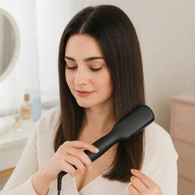 Brosse Lissante Chauffante 2 - en - 1 – Lissage Express en Quelques Minutes - Rondor