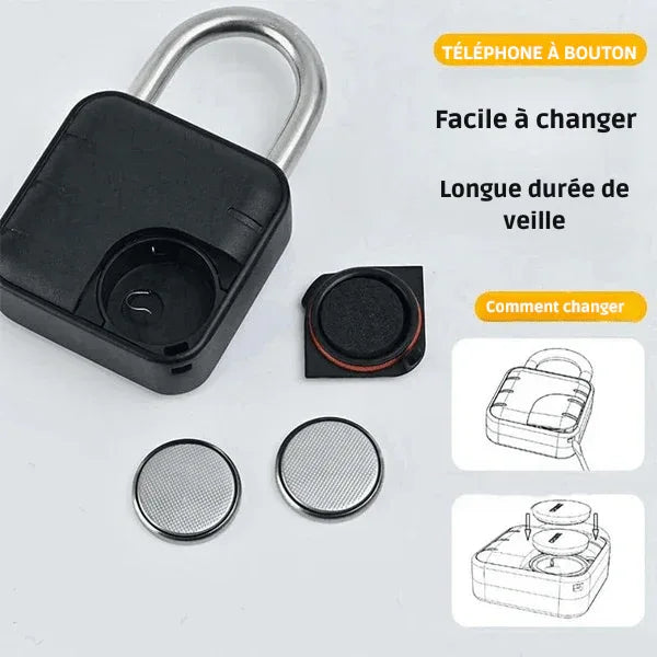 Cadenas à Combinaison à 6 Chiffres Anti - Découpe et Anti - Vol - Rondor