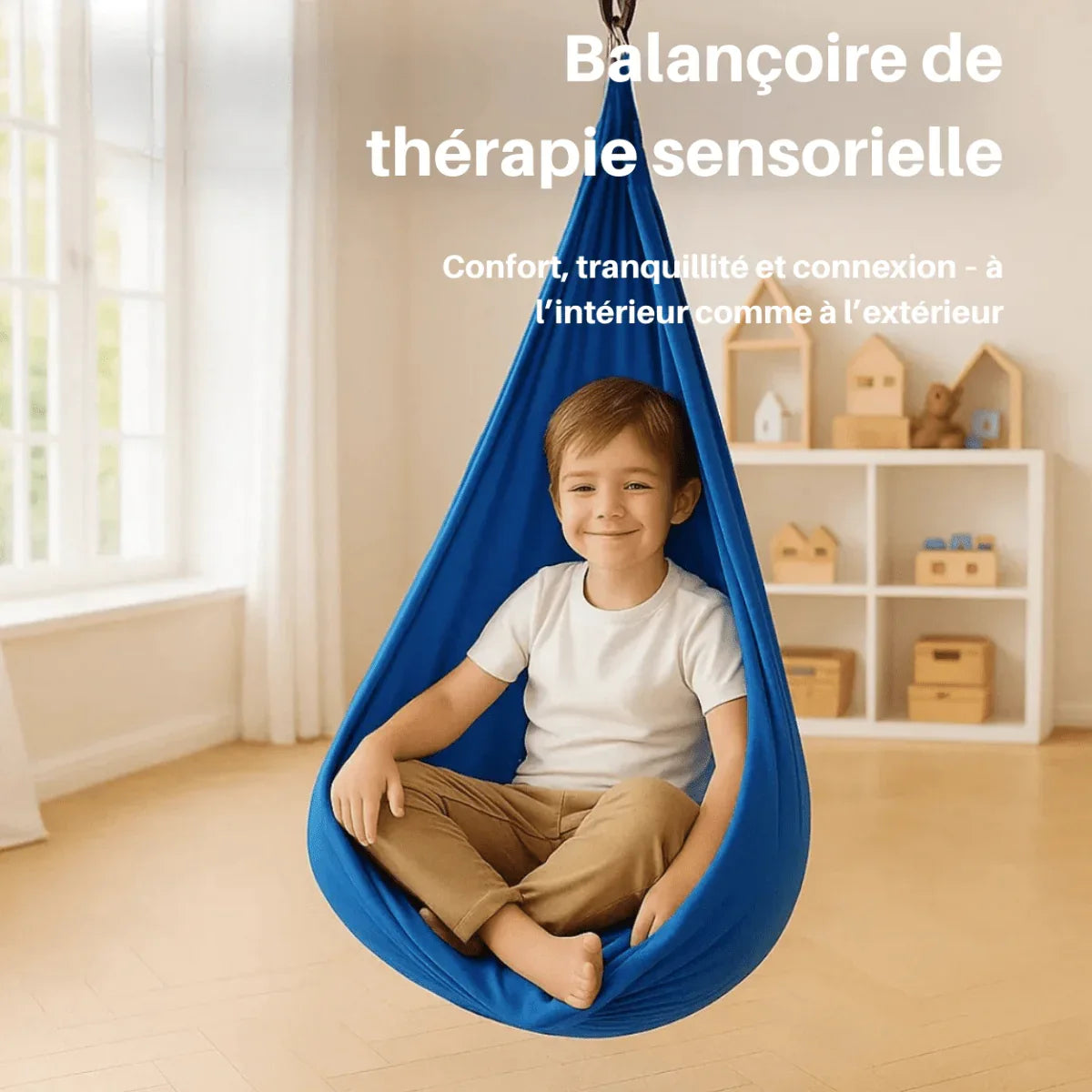 CalmSwing | Balançoire Sensorielle Thérapeutique pour l’Autisme – Usage Intérieur & Extérieur - Rondor