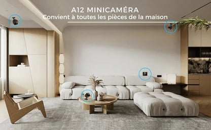 Caméra de Sécurité WiFi Intérieure avec Pan & Tilt – Moniteur HD pour Maison & Animaux - Rondor