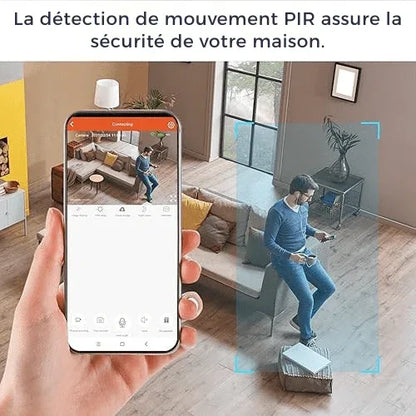 Caméra de Sécurité WiFi Intérieure avec Pan & Tilt – Moniteur HD pour Maison & Animaux - Rondor