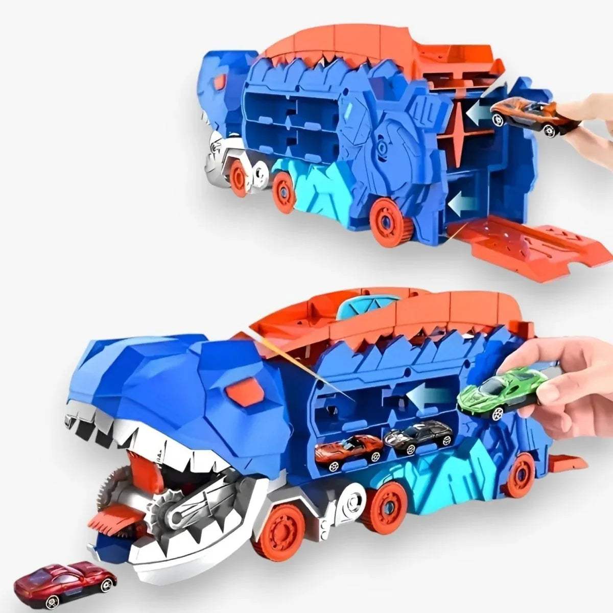 Camion Jouet Transformable En Monde De Dinosaure Avec Piste Pliable Pour Enfants Aventuriers - Rondor