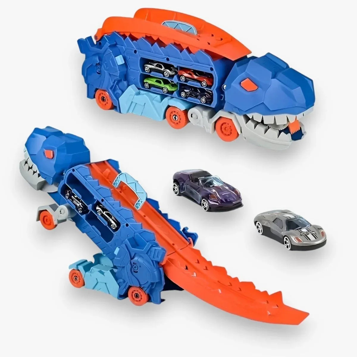 Camion Jouet Transformable En Monde De Dinosaure Avec Piste Pliable Pour Enfants Aventuriers - Rondor