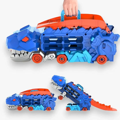 Camion Jouet Transformable En Monde De Dinosaure Avec Piste Pliable Pour Enfants Aventuriers - Rondor