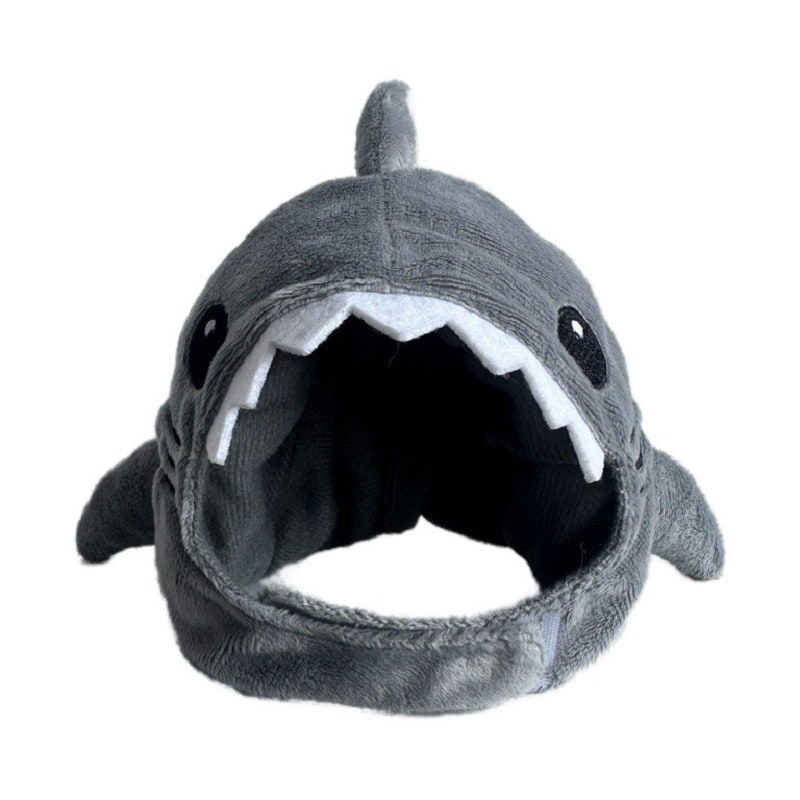Cat Hat for Shark Plush Costume with Adjustable Chin Strap