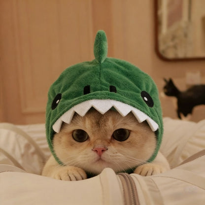 Cat Hat Hooded with Dinosaur Design Interactive Toy Options