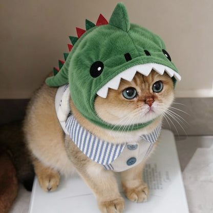 Cat Hat Hooded with Dinosaur Design Interactive Toy Options