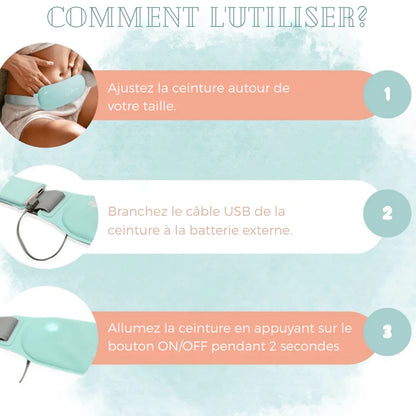 Ceinture chauffante règles douloureuses - Rondor